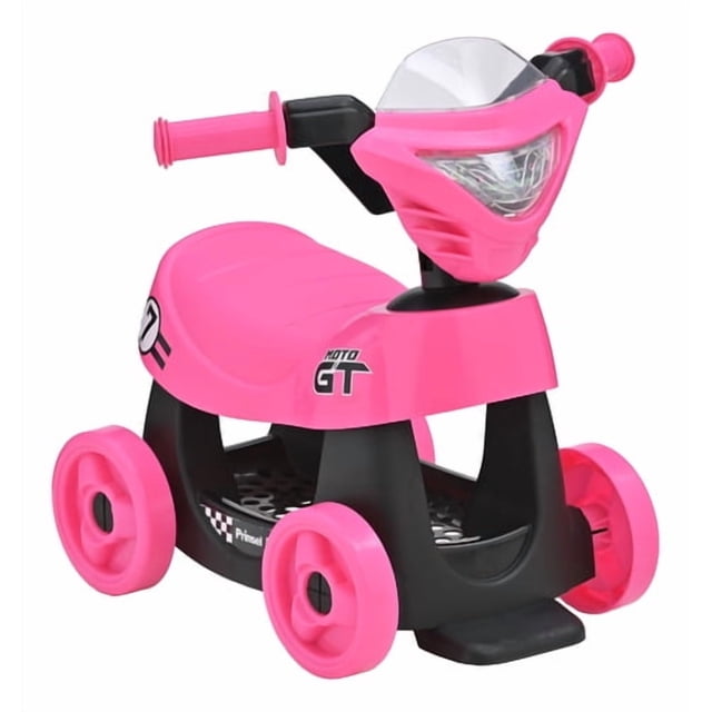 Moto Montable Para Niños Prinsel Gt Cesta De Almacenamiento Rosa