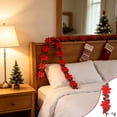 thumbnail image 6 of Qwtwty Artificial Christmas Garland, Fireplace Garland with Red Berries for Indoor Outdoor Home Mantle Stairs Railing Table Decorations, 6 of 6