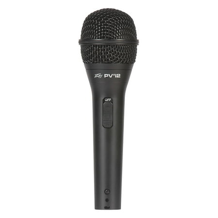 Cardioid Unidirectional Dynamic Vocal Microphone w/on/off switch & 1/4-in Plug & 6 Meter Cable COLOR: BLACK
