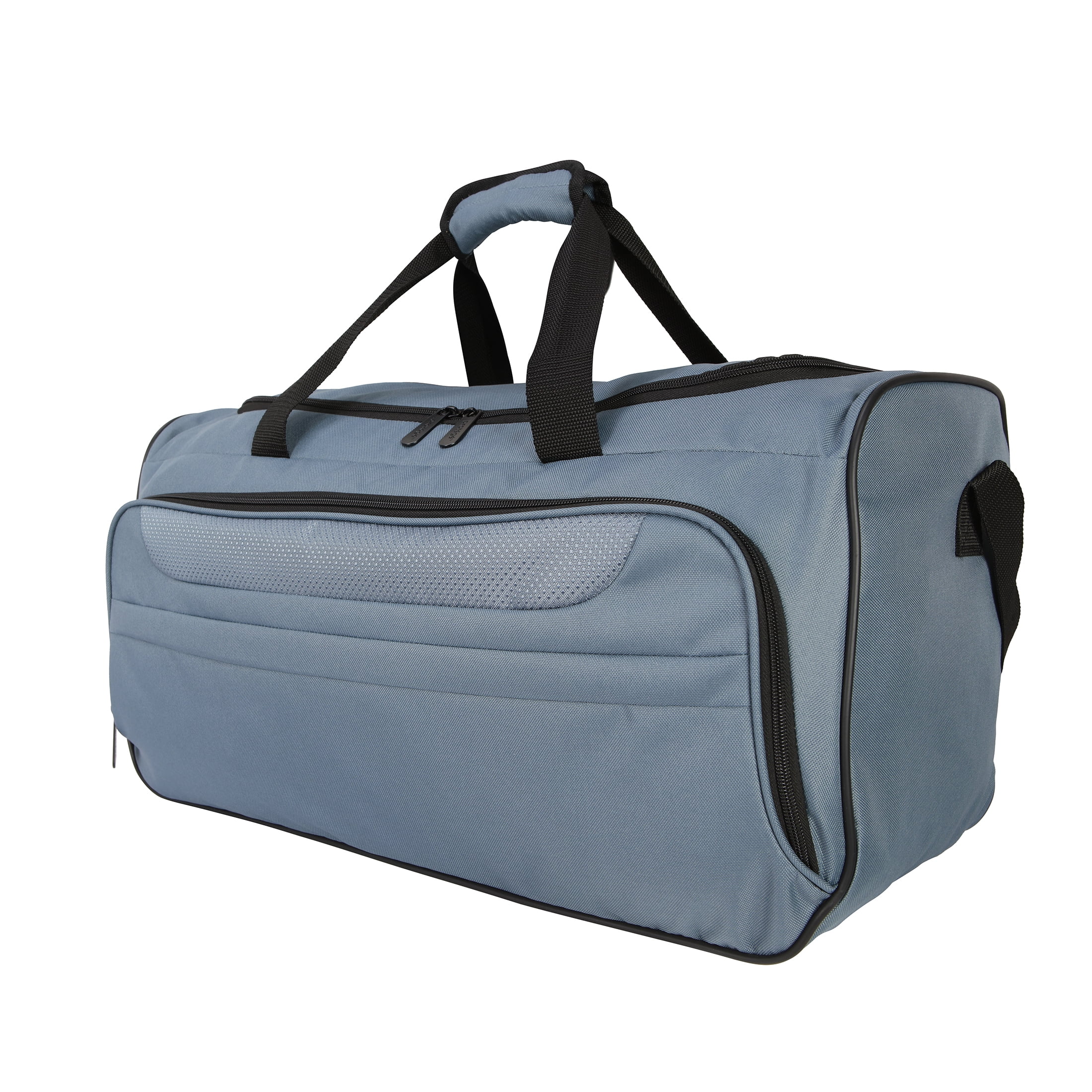 Protege 3-Piece Softside Luggage Travel Set, Includes Medium Checked Luggage, Carry On Duffel and Boarding Tote, Blue