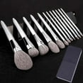thumbnail image 3 of KLINA 12PCS Makeup Brushes Kit Professional Natural Goat Hair Foundation Powder Contour Eyeshadow Lip Make Up Tools for Women (with Grey bag), 3 of 6