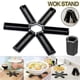 thumbnail image 1 of Black Foldable Non-slip Heat Pad Trivet Pan Pot Mat Kitchen, 1 of 9