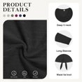 thumbnail image 5 of Asklazy Women's Ribbed Knit V-Neck Tie Front Long Sleeve Slim Fit Casual Tunic Tops,US Size,Black,L, 5 of 9
