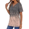 thumbnail image 5 of Fantaslook Womens Blouses Dressy Casual Tops Summer Short Sleeve V Neck Shirts Business Work Blouses, 5 of 10