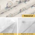 thumbnail image 4 of No Hook Bohemia Shower Curtain with Snap in Liner Set, Modern Boho Floral Plants Minimalist Abstract Beige Waterproof Bathroom Curtains with See Through Top Window, Hotel Style Small 36 x 78 Inch, 4 of 9