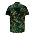 thumbnail image 3 of Vivianyo HD Short Sleeve Shirt for Men Men Fashion Casual Buttons Hawaii Printing Turndown Short Sleeve Shirt Blouse, 3 of 4