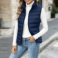 thumbnail image 4 of Gamivast Puffer Vest for Women Stand Collar Zip Up Sleeveless Lightweight Jacket Casual Quilted Outerwear Warm Fall Winter Coat with Pockets, 4 of 6