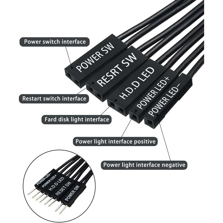 F Panel Pinout Motherboard Power Pin Connection Front Panel