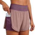 thumbnail image 5 of Aihuaihua Running Shorts Women 2 in 1 High Waisted Athletic Workout Sport Short Pant with Side Pockets Fashion Tennis Golf Skirt Rose Gold XL, 5 of 8