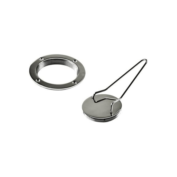 Marine City 4 Inches Marine Round 316 Stainless Steel Inspection Deck Plate with Deck Key