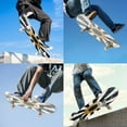 thumbnail image 5 of Complete Skateboards for Beginners,7 Layer Canadian Maple Double Kick Deck,31''Pro Cruiser Sun Black Skate Board, 5 of 5