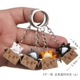 thumbnail image 4 of Llavero con forma de gato de dibujos animados para hombres y mujeres, llaveros creativos de Anime de animales de Metal, dijes de bolsos para pareja, regalos de fiesta de cumpleaños para niños, 4 of 4
