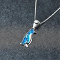 thumbnail image 4 of 14k White Gold Penguin Pendant Animal Necklace, 4 of 5