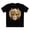 Black, variant on Carnival Mask Graphic T-Shirt Unisex 100 Cotton With Antique Gold Art Design Tee 22