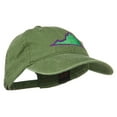 thumbnail image 5 of Virginia State Map Embroidered Washed Cotton Cap - Olive Green OSFM, 5 of 5