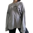 thumbnail image 2 of Aunavey Women Teen Girls Fairy Grunge Top Y2k Long Sleeve Baggy Sweatshirt Graphic Tee Vintage Streetwear T-Shirt, 2 of 6