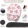 thumbnail image 5 of Pink Mouse Pad with Wrist Support 4 in1 Set, XXL Big Game Mousepad + Keyboard Wrist Rest + Mouse Wrist Rest Pad +Coaster Gaming Mat for Home Office Work Computer Laptop PC I Sweet Rose & Heart Bow, 5 of 15