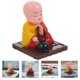 thumbnail image 2 of Solar Powered Shaking Head Buddhist Monk Figurines Car Dashboard Decorations, 2 of 3