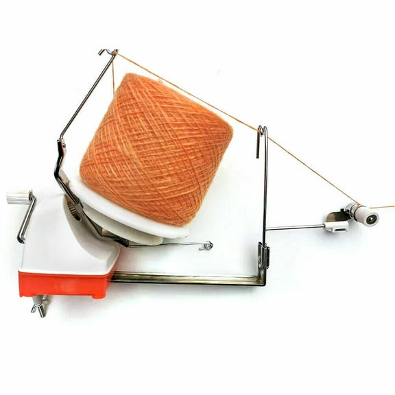 Yarn Ball Winder 18oz Large Swift Yarn Fiber Wool String Ball Winder, Tabletop Clamp Up to 1.2'', Hand Operated Center Pull Yarn Ball Winder