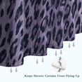 thumbnail image 6 of Leopard Pattern Purple Shower Curtain 72"x84" ,Bathroom Decorative Shower Curtains Set with 12 Hooks,Modern Waterproof Washable Shower Curtain, 6 of 6