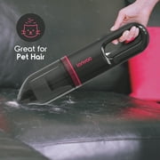 IonVac Handvac Handheld Cordless Vacuum, Pet-Friendly Multi-Surface Lightweight Vacuum Cleaner with USB Charging, Model #7553, Pink