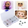 thumbnail image 1 of Yeux de Poupée Colorés, Accessoires d'Yeux de Poupée Interaction Parent-Enfant Colorée Demi-Rond pour Amis pour Amateurs de Bricolage, 1 of 8
