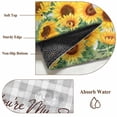 thumbnail image 6 of Large Area Rugs for Living Room Bedroom, Yellow Sunflowers 8'x10' Rug Washable Carpet Runner Indoor Outdoor, Summer Floral Elegant Pastoral Checkered Non Slip Floor Mats Rug for Kitchen, Patio, 6 of 8