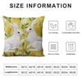 thumbnail image 6 of COMIO  Pack of 2 Happy Easter Throw Pillow Covers - Tassel Trimmed Printed Colorful Flowers and Rabbits Spring Farmhouse Decorative Easter Pillows, Light Green,, 6 of 6