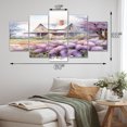thumbnail image 4 of Designart "Lilac Whispers of the Countryside" Landscapes Art Living Room Set, 4 of 5