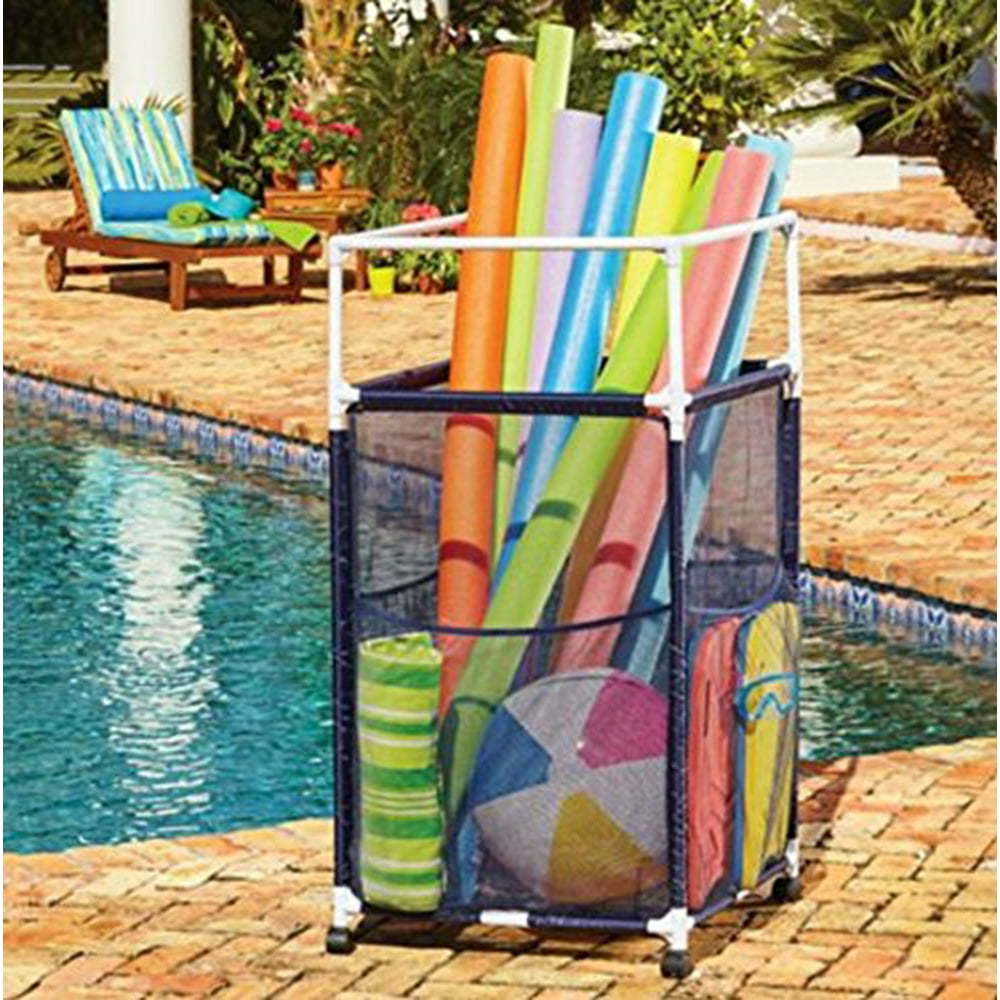 pool noodle storage bin