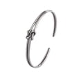 thumbnail image 1 of Vintage Rope Buckle Two Thread Knot Bracelet for Women'S Fashion Thai Silver Personalized Opening Design Trendy Bracelet What Would Jesus Do Bracelets Charm Bracelets for Small Wrists Women, 1 of 7