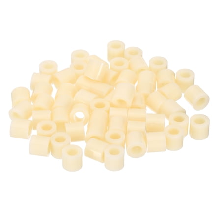 Uxcell Round Spacer Washer Set 120 Pcs ABS Plastic Spacer Washer 6.2mm ID 11mm OD 10mm Length for M6 Screws