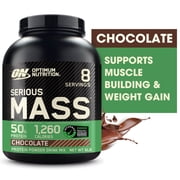 Optimum Nutrition Serious Mass Protein Powder, 50g Protein, Chocolate, 6Lb