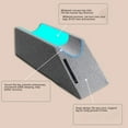 thumbnail image 3 of Knee Wedge Pillow, Memory Foam Leg Elevation Pillow Comfortable  for After Surgery, 3 of 7