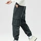thumbnail image 4 of Pantalones largos para hombre, estilo casual, con cintura elástica y bolsillos, a la moda para exteriores, 4 of 8