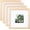 Oak Wood, variant on 8x8 Picture Frame Made of Solid Wood with Plexiglass, Display Pictures 4x4/6x6 with Mat or 8x8 Without Mat Set of 4 for Tabletop and Wall Mounting, Walnut Brown