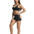 thumbnail image 2 of Defitshape Women's Butt Lifting Shapewear Shorts Cut Out Booty High Waisted Body Shaper Booties Sexy Tight Lace Mid Thigh Slimming Black 18, 2 of 4