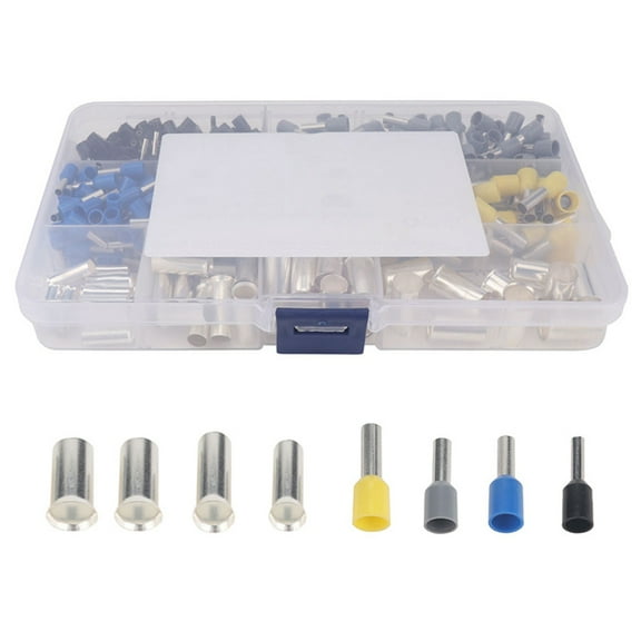 New Arrivals 390Pcs AWG (2 4 6 8 10 12 14 16) Wire Ferrules Kits Crimp Terminal Connector Sleeves Crimping Tool