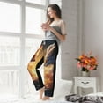 thumbnail image 5 of Salouo Red And White Flame Fox Print Women's Pajama Pants Casual Loose Sweatpants PJs Flowy Pants Drawstring Palazzo for Women Wide Leg Pants Lounge Pajama -Small, 5 of 8