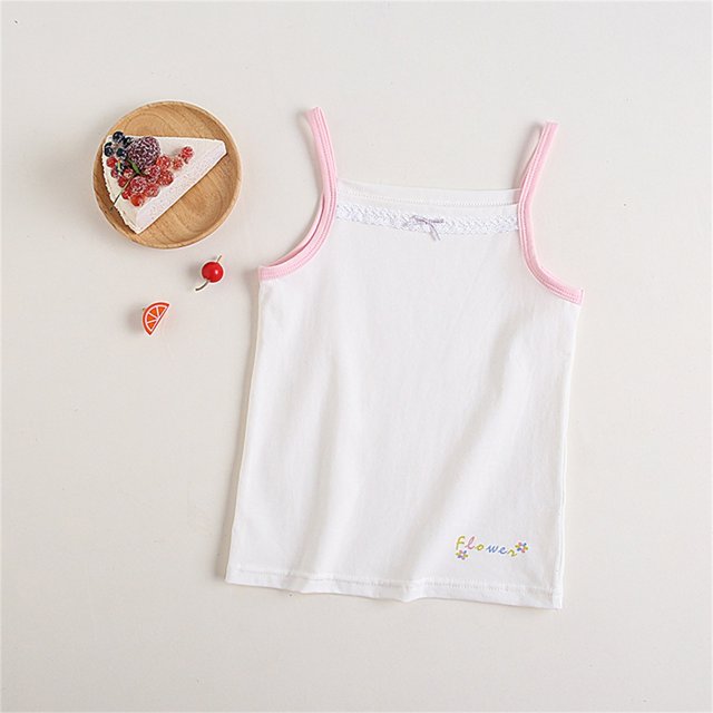 Soki Débardeur pour Filles 3-11 Ans, Dos Nageur, Coton, Sans Manches