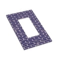 thumbnail image 3 of DouZhe 1-Gang Decorator/Rocker Wallplate, Blue Brick Wall Textured Decorative Wall Plates, 3 of 7