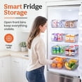 thumbnail image 4 of Homestead Stackable Pantry Storage Bins, Clear Plastic Open Front Organizers, Set of 4, 4 of 10