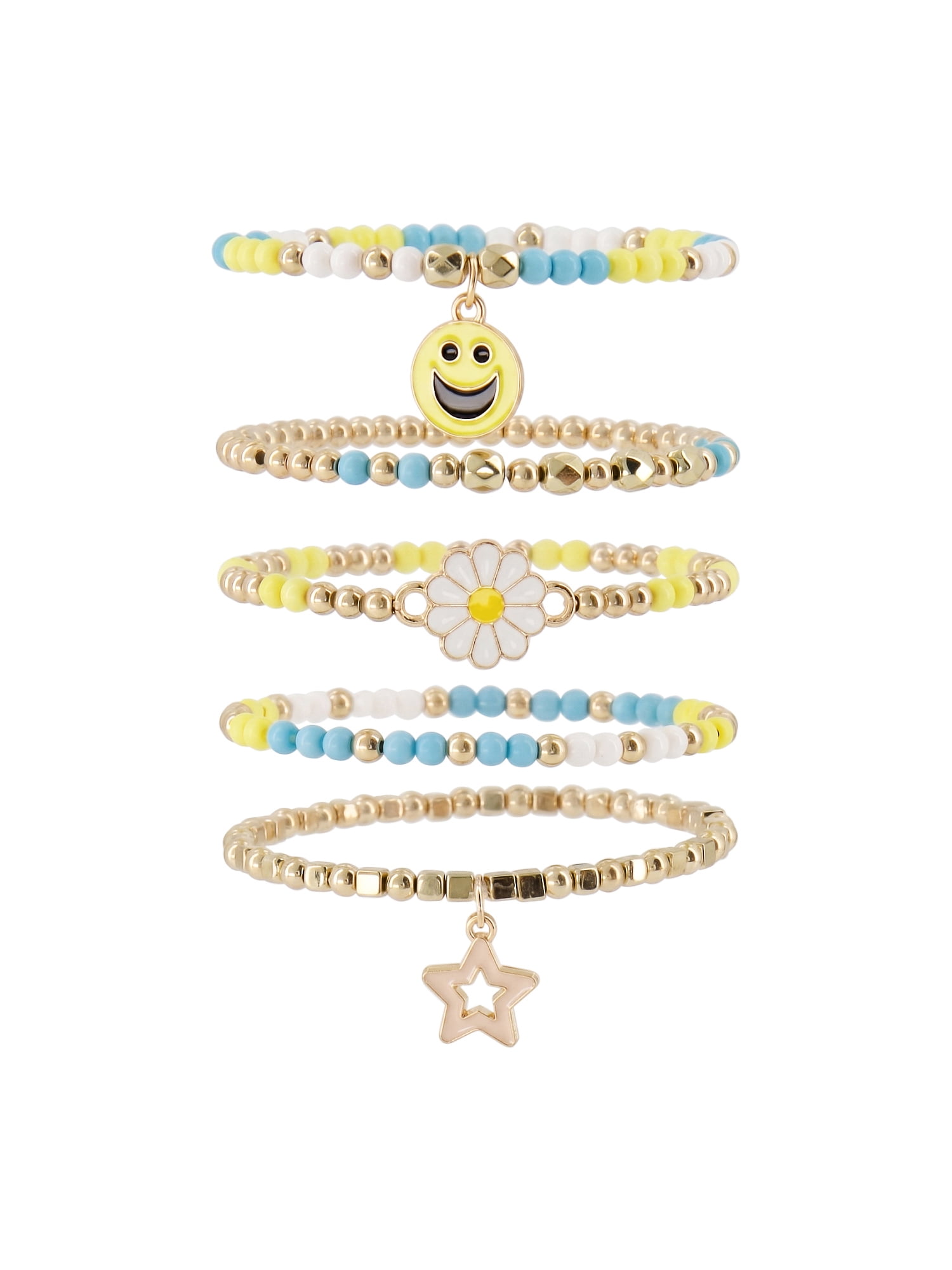 Claire's Best Friends Bracelet Set - Daisy, 5 pcs