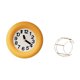 thumbnail image 5 of Reloj De Pared Analógico Silencioso Contemporáneo Con Diseño Redondo De Madera Y Estante Colgante Metálico De 3 Niveles Para Decoración Moderna De Cocina, Comedor Y Dormitorio. Pantalla, 5 of 8
