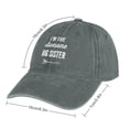 thumbnail image 2 of Big Sister Gray Hat Adjustable Funny Fashion Unisex Baseball Cap for Men Women, 2 of 7