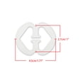 thumbnail image 4 of INSPIRE CHIC Bra Shoulder Strap Clips Buckles Bra Strap Anti-Slip Buckles Straps for Women Clear-Gourd Shape, 4 of 6