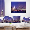 thumbnail image 4 of Designart London Night Panorama - Cityscape Photo Throw Pillow - 18x18, 4 of 5