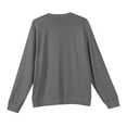 thumbnail image 6 of Men's Round Neck Long Sleeve Ribbed Knit Pullover, Sweater for Cold Weather, Indoor Warmth and Everyday Essentials,Dark Gray,2XL, 6 of 7