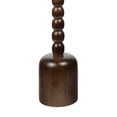thumbnail image 5 of JONATHAN Y Turner 24.5" Designer Cottage Spindle Wood Column Drink Table and Decorative End Table with White/Beige Marble Round Top, Dark Brown, END3002C, 5 of 5