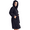 Black, variant on Unisex Women's Terry Navy Bathrobe, Hooded (XXL) | Soft, Comfy, and Absorbent | for After the Shower or Spa